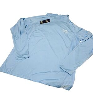 BASSDASH Mens UPF 50+ Hoodie Long Sleeve with Mask UV Neck Size S